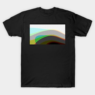 Colorful Abstract Waves 904 T-Shirt